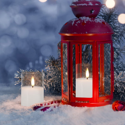 VIODAIM remote-control votive candle with timer for effortless, customizable lighting.