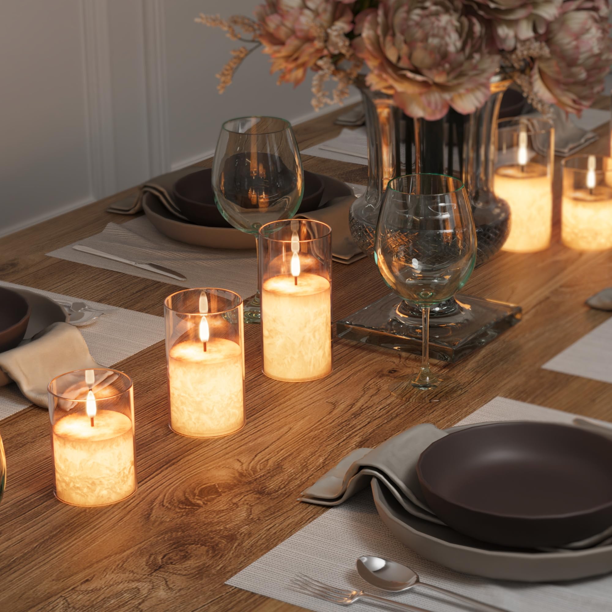 VIODAIM flameless candles provide safe, worry-free use around children and pets.