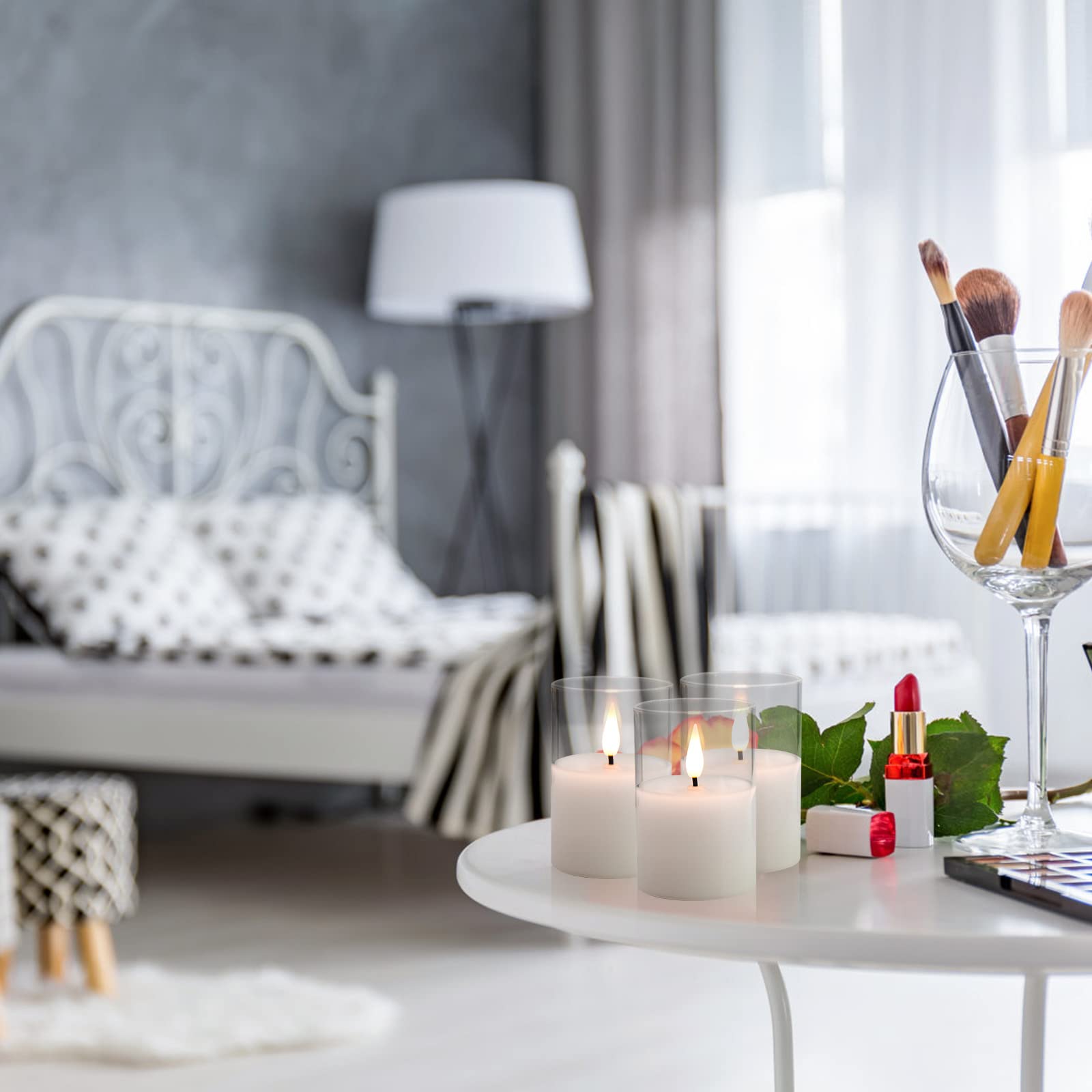VIODAIM battery-powered LED candles deliver safe, smoke-free ambience.
