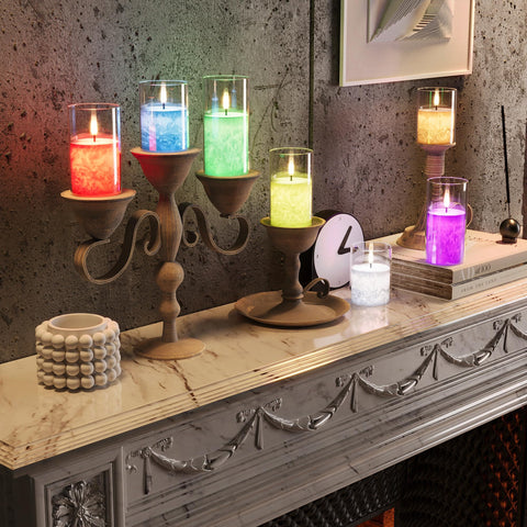 VIODAIM unscented wax-glass candle delivers clean lighting and calm atmosphere