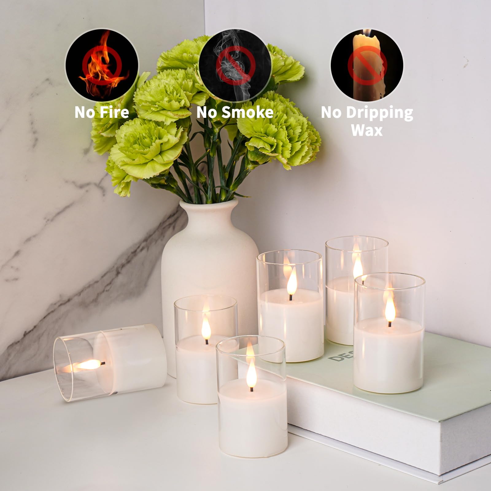 VIODAIM wedding and home decor votive candle set for elegant tables.