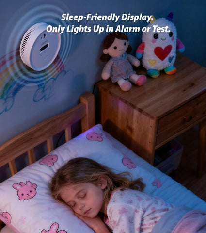 VIOIPUDOL dual-sensor technology detects smoke and CO for safer home alerts.