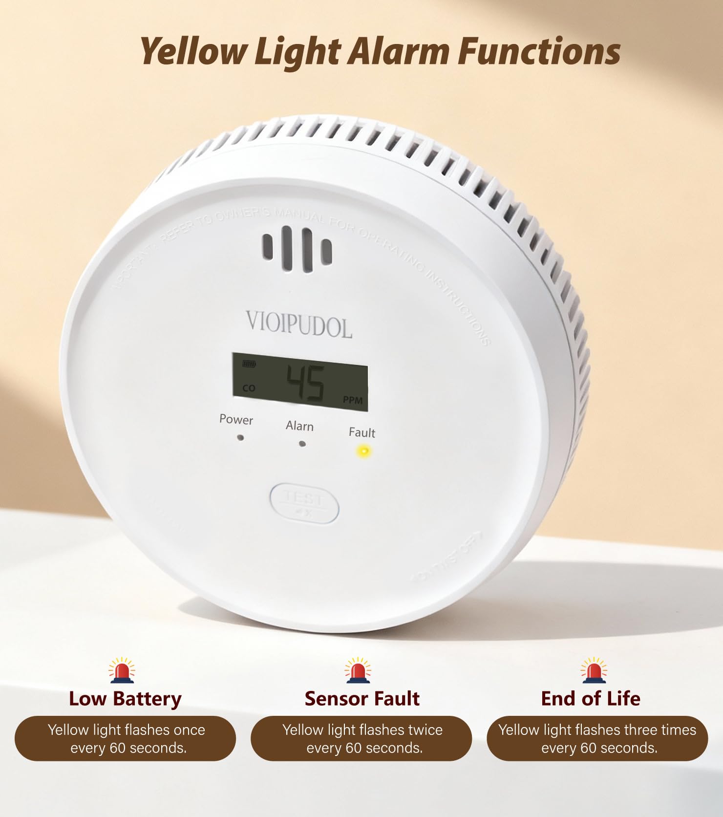 VIOIPUDOL wide-temperature-range keeps monitoring from -10°C to 55°C.