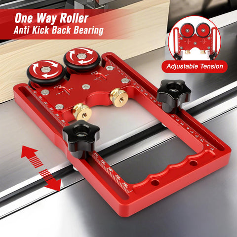Violetfox featherboard demonstrates stable cutting action with minimized chatter.