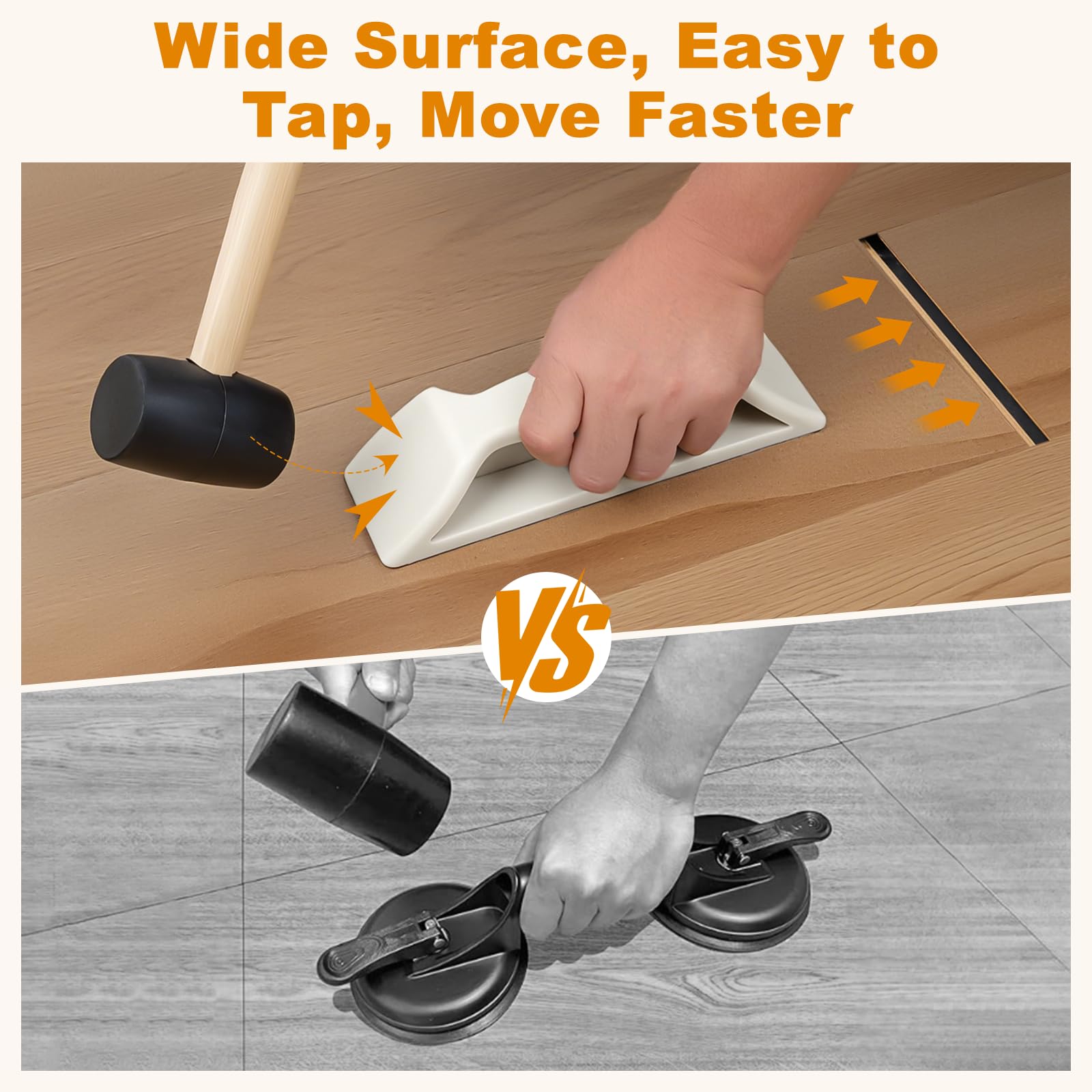 Violetfox Floor Gap Fixer with reusable adhesive pad for residue-free grip