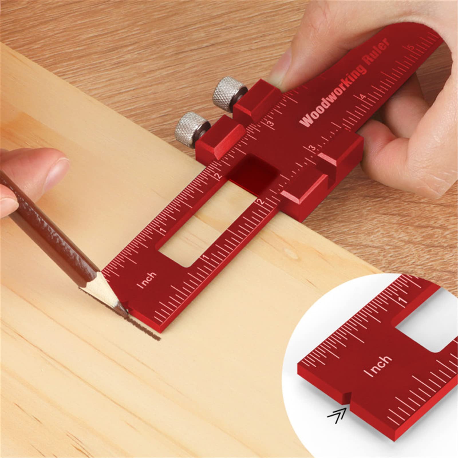 Violetfox 12-inch ruler with laser-engraved numbers for long-term use