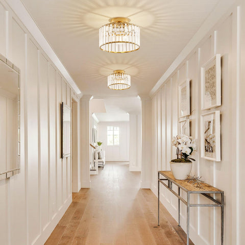 Violoemi 10.63-inch ceiling fixture showing dimensions and placement