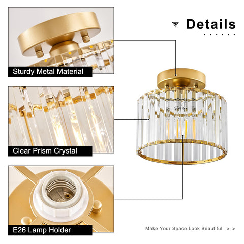 Violoemi 8.66 inch fixture fits small rooms while elevating decor