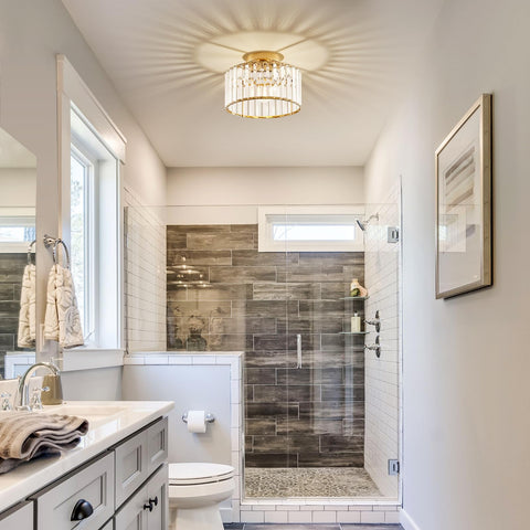 Violoemi crystal-edge accents creating a soft glow in a living space
