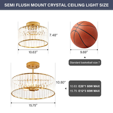 Violoemi E26 socket hallway light compatible with LED bulbs