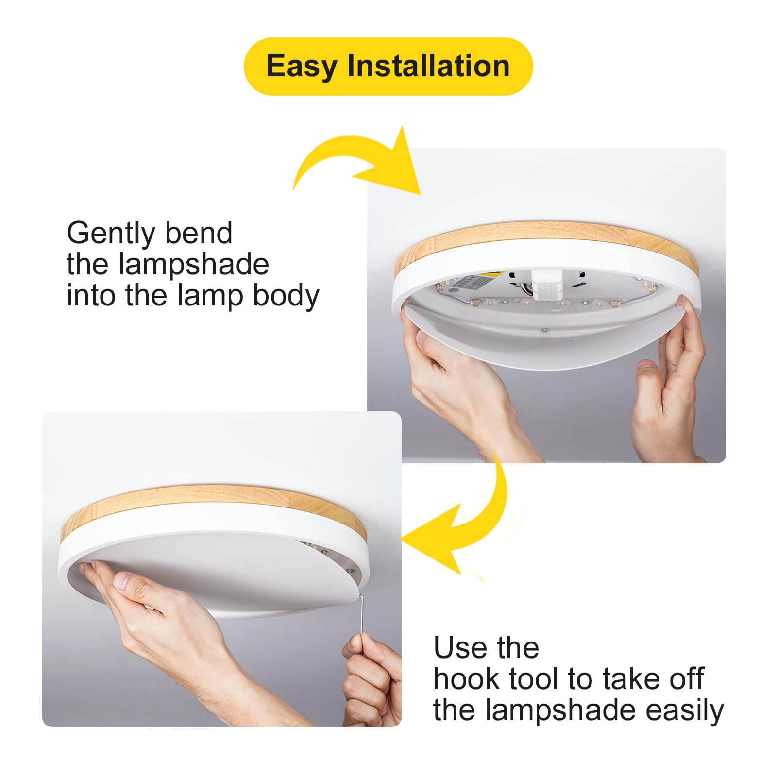 VIOLOEMI compact non-dimmable design suits kitchens, bathrooms, and laundry rooms.