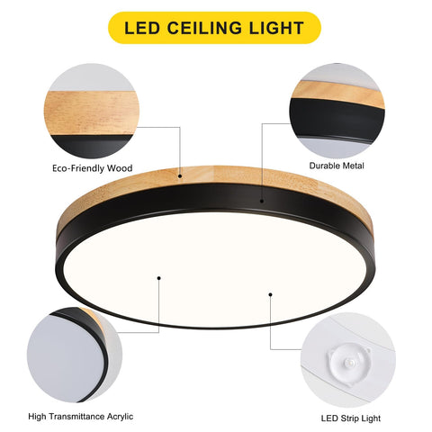 VIOLOEMI non-dimmable ceiling light beams consistent daylight-like illumination