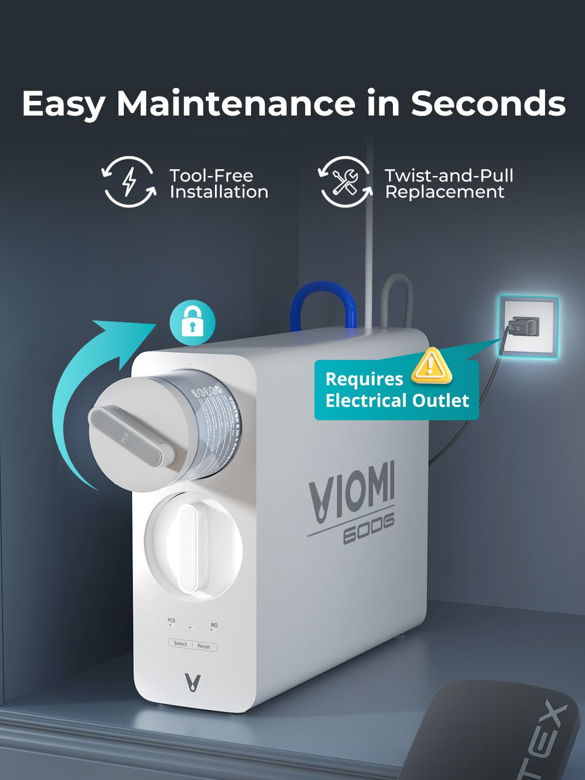 VIOMI three-to-one pure-to-drain ratio illustration