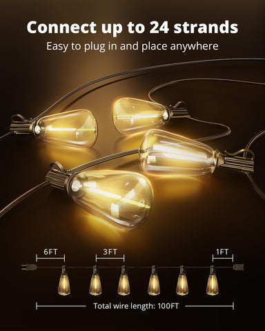 VIPAR IPX5 weatherproof bulbs withstand rain and wind for year-round use