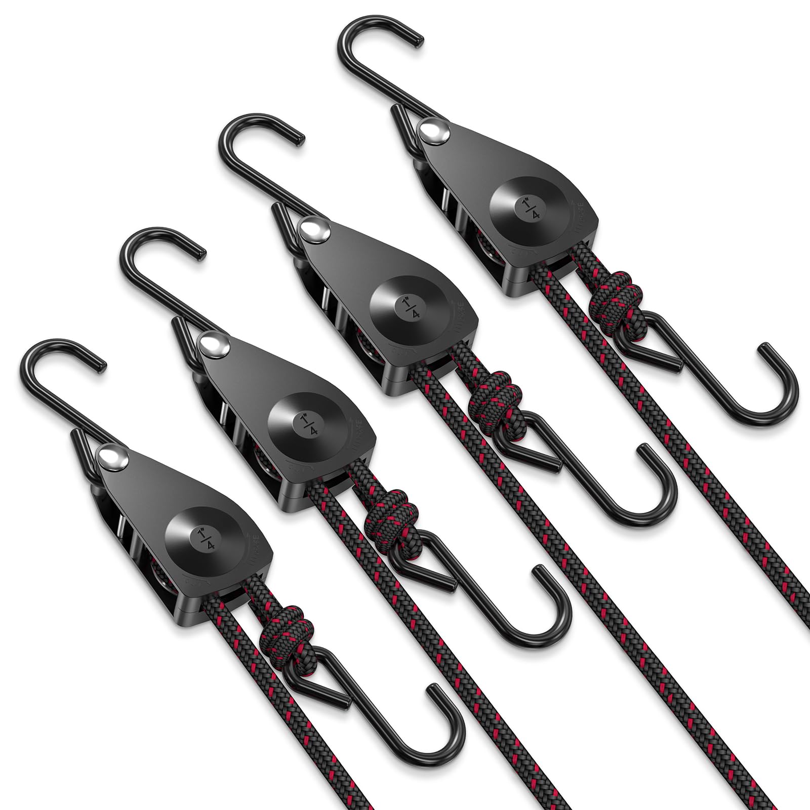VIPARSPECTRA ratchet tie-down strap, 1/4 inch by 12 feet, for sturdy securing
