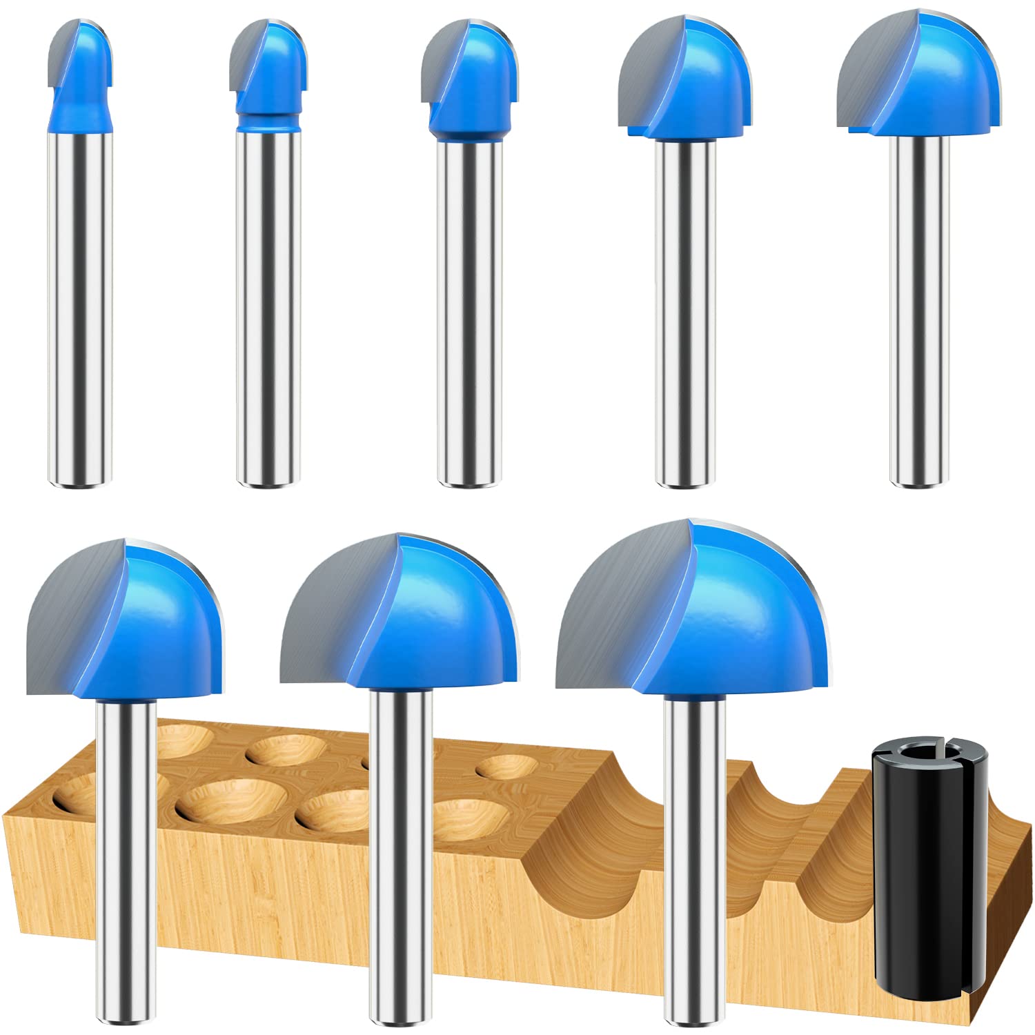 Vipbhtool Cove Box Router Bit with 1/4 inch cutting diameter and 1/4 inch shank for smooth grooves in hardwood.