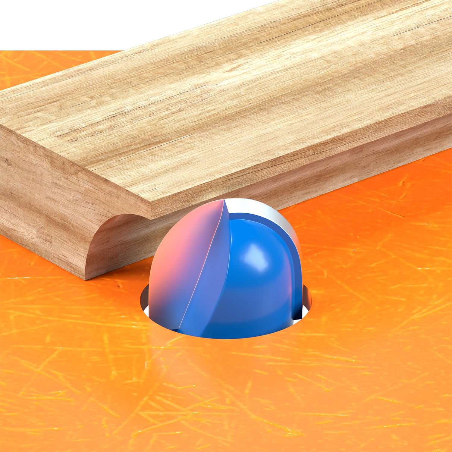 Vipbhtool Cove Box Router Bit with 7/8 inch cutting diameter and 1/4 inch shank for sweeping grooves.