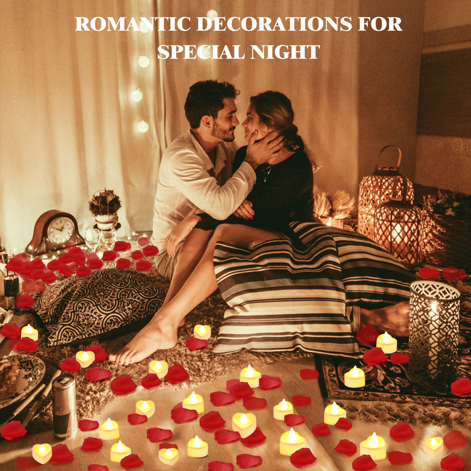 VIPbuy battery-operated tea lights with safe, easy on/off