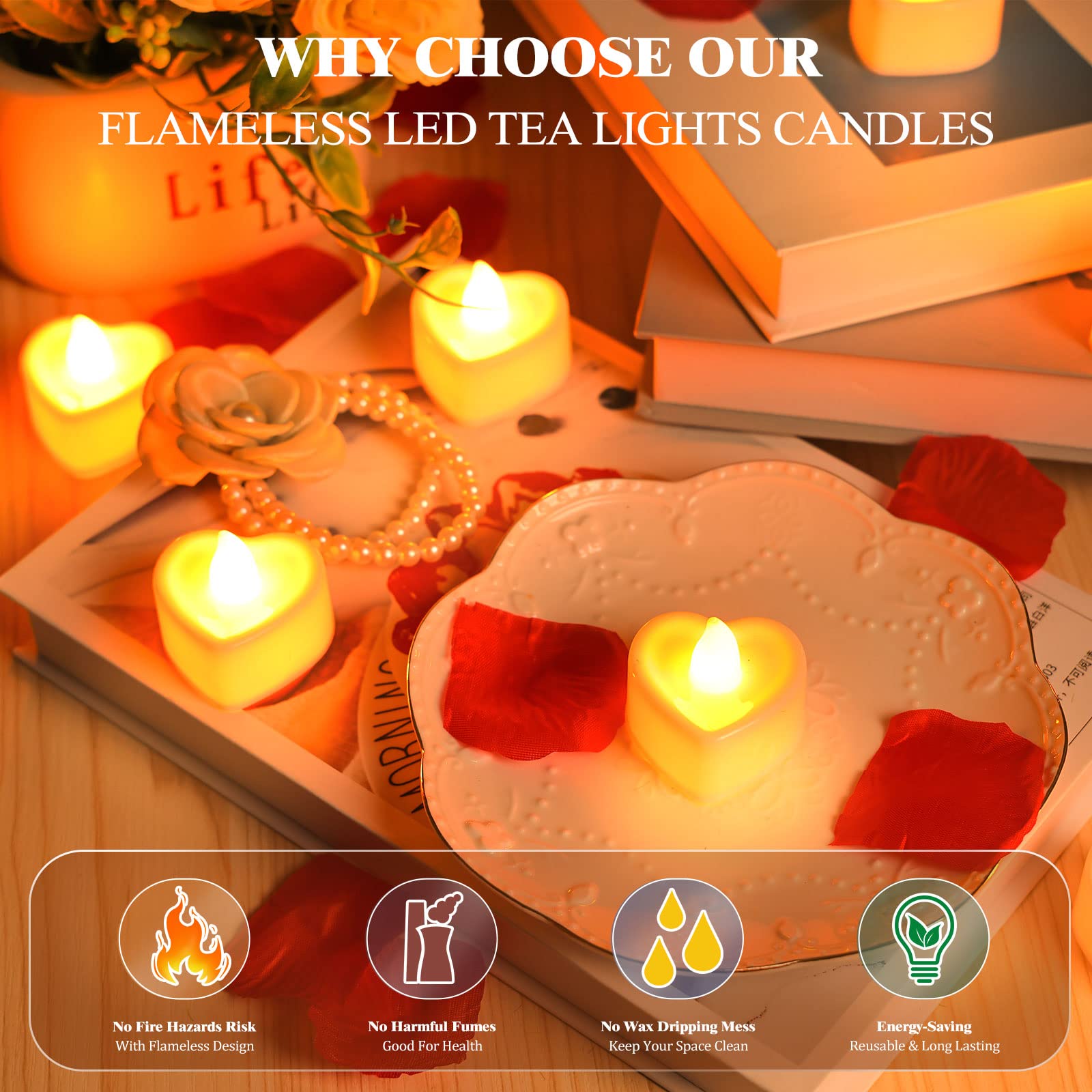 VIPbuy romantic centerpiece ideas using petals and candles