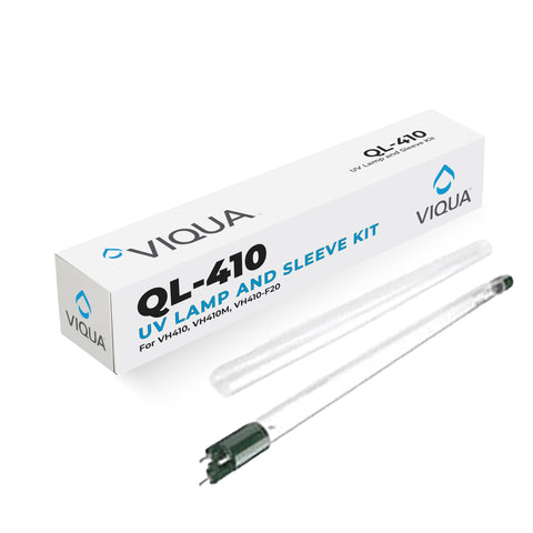 VIQUA QL-410 lamp in action within a VH410 system for UV treatment