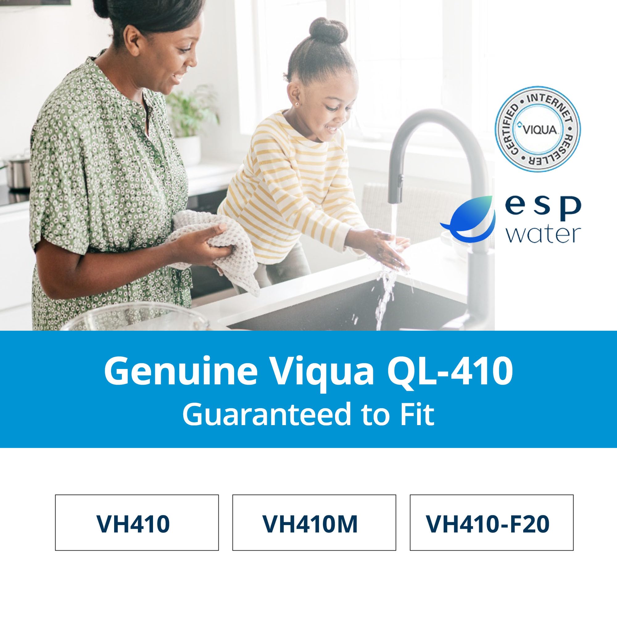 VIQUA QL-410 quartz sleeve protecting the lamp for durable UV output