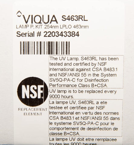VIQUA S463RL in packaging view, ready for reliable installation in S5Q-PA systems
