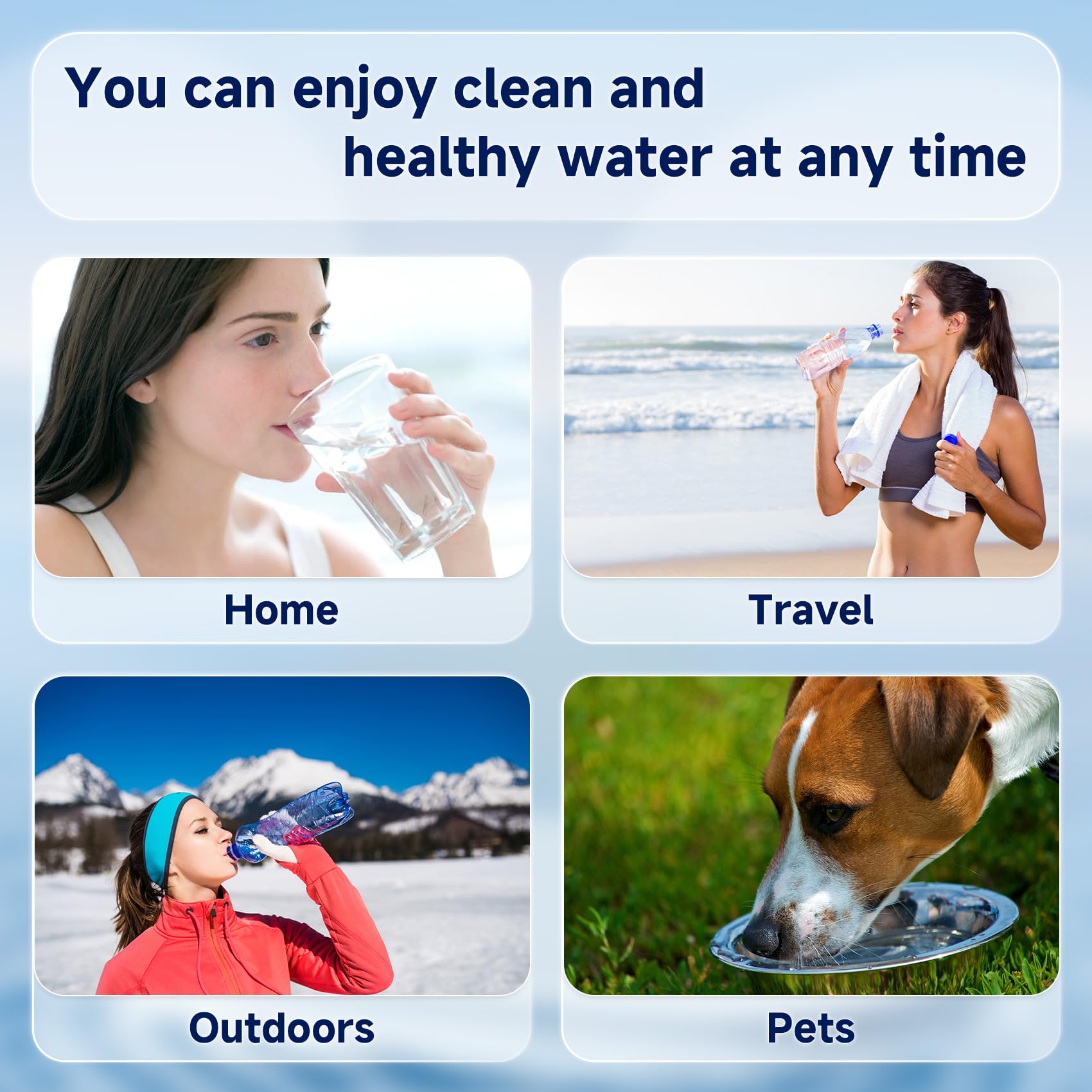 Virego 2387 Pro in-use outdoor setup demonstrates portable filtration on trips.