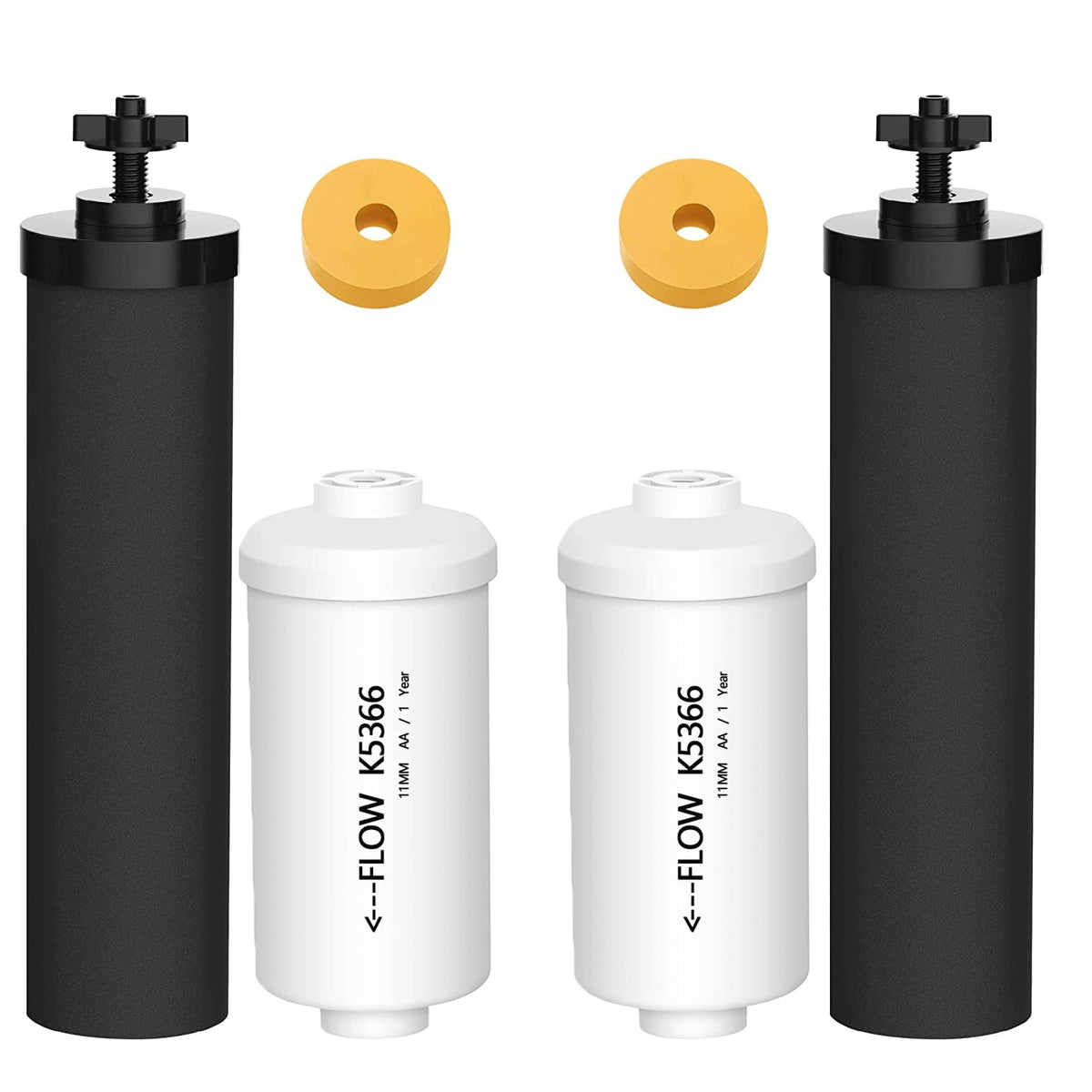 Virego BB9-2 black filter replacement for improved taste and odor control.