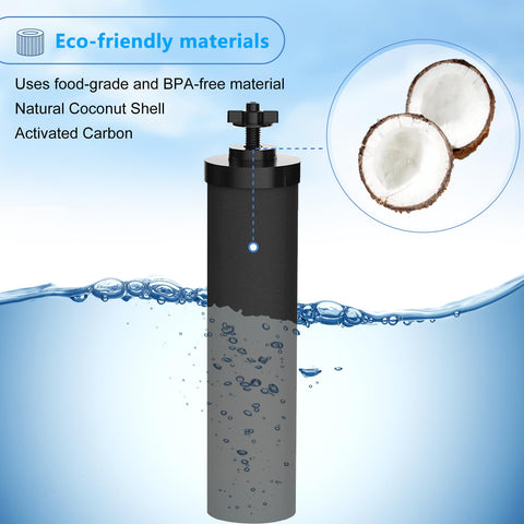 Virego Berkey-compatible black purification element shows strong compatibility for Berkey systems