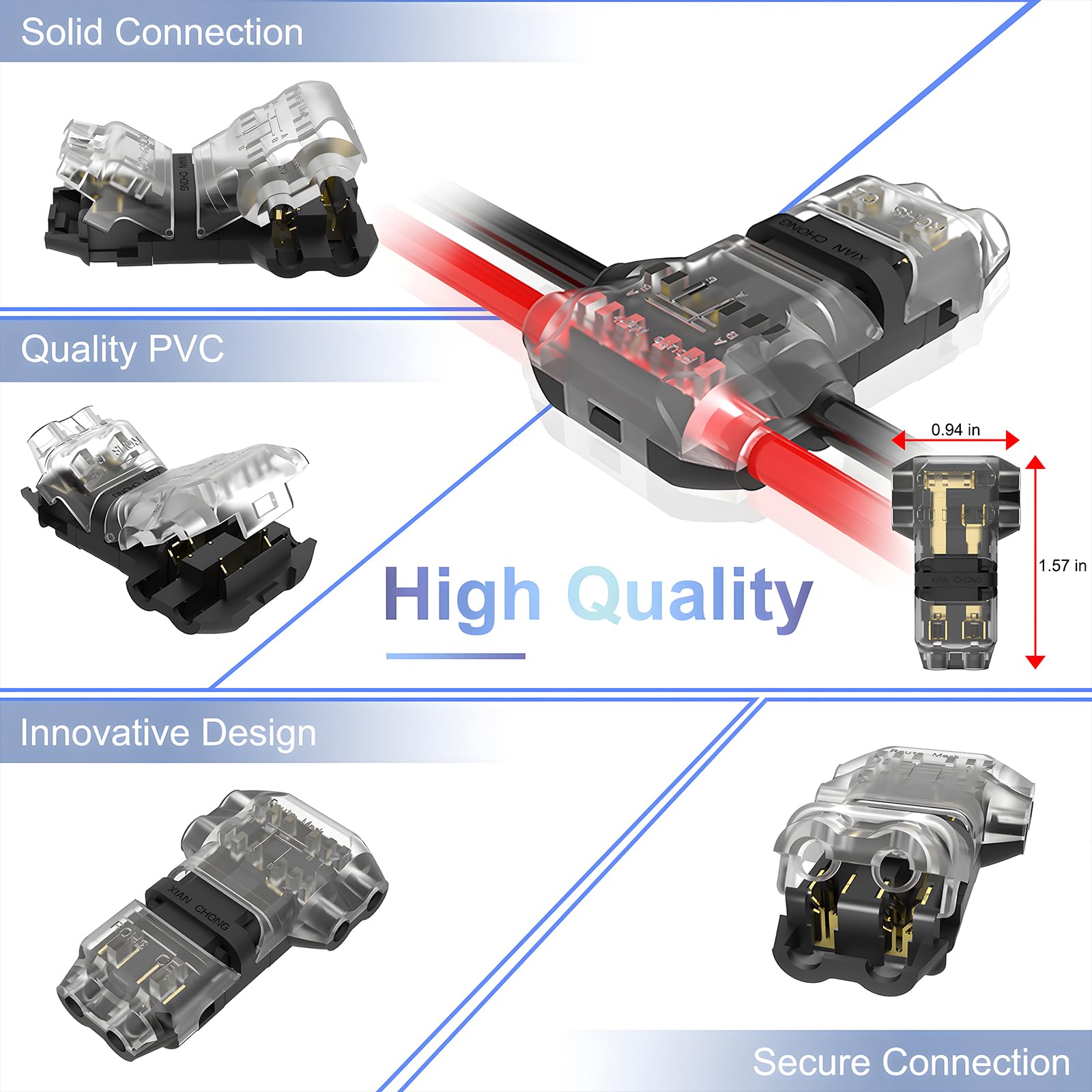 Visdoll compatible wires 16-20 AWG for versatile electrical projects.