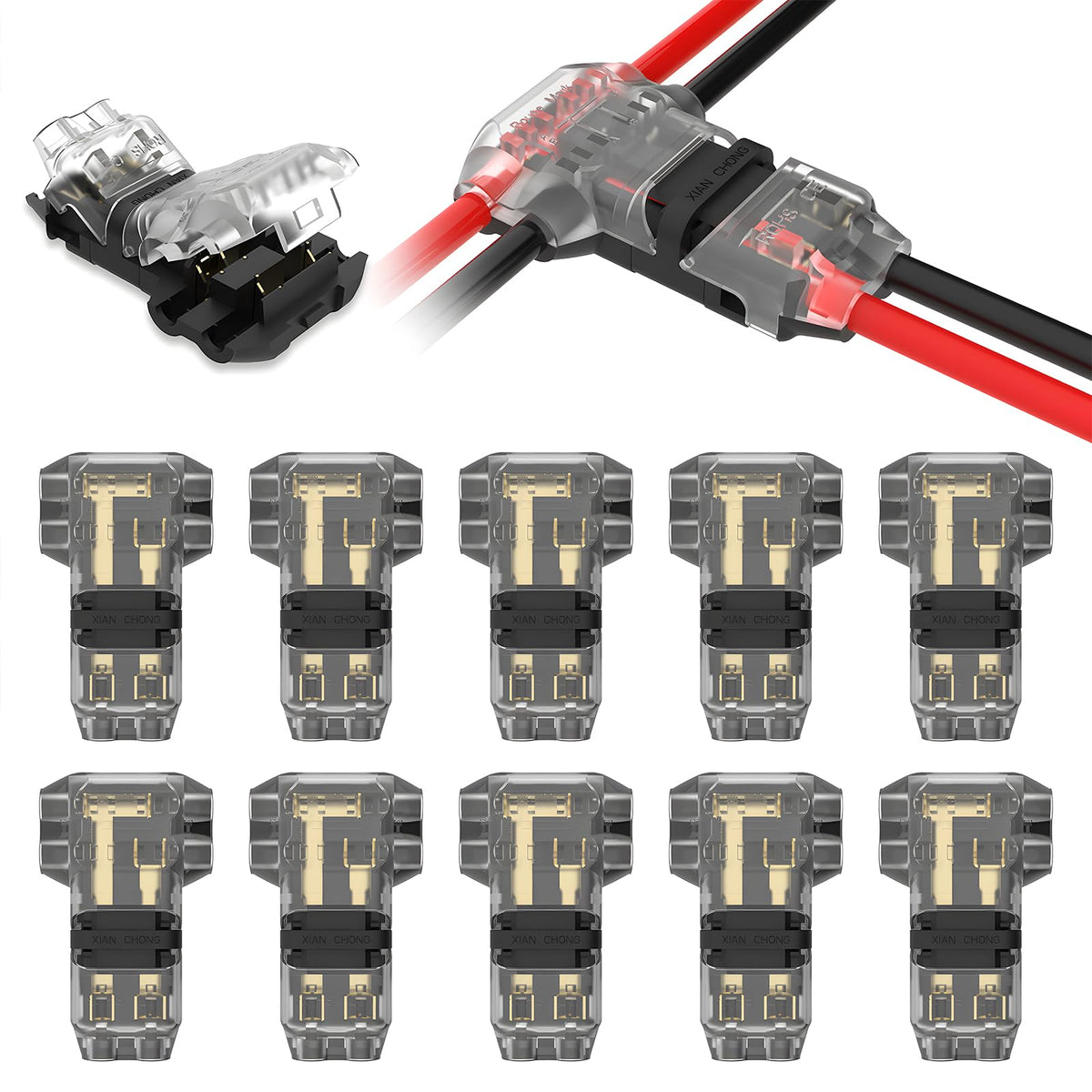 Visdoll tap wire connector 3-way 2-pin for quick secure vehicle wiring.