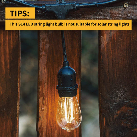 VISTERLITE S14 bulb with E26 base fits standard sockets securely.