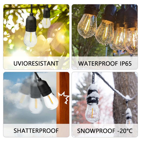 Visther S14 warm-white 2700K bulb for cozy ambient lighting.