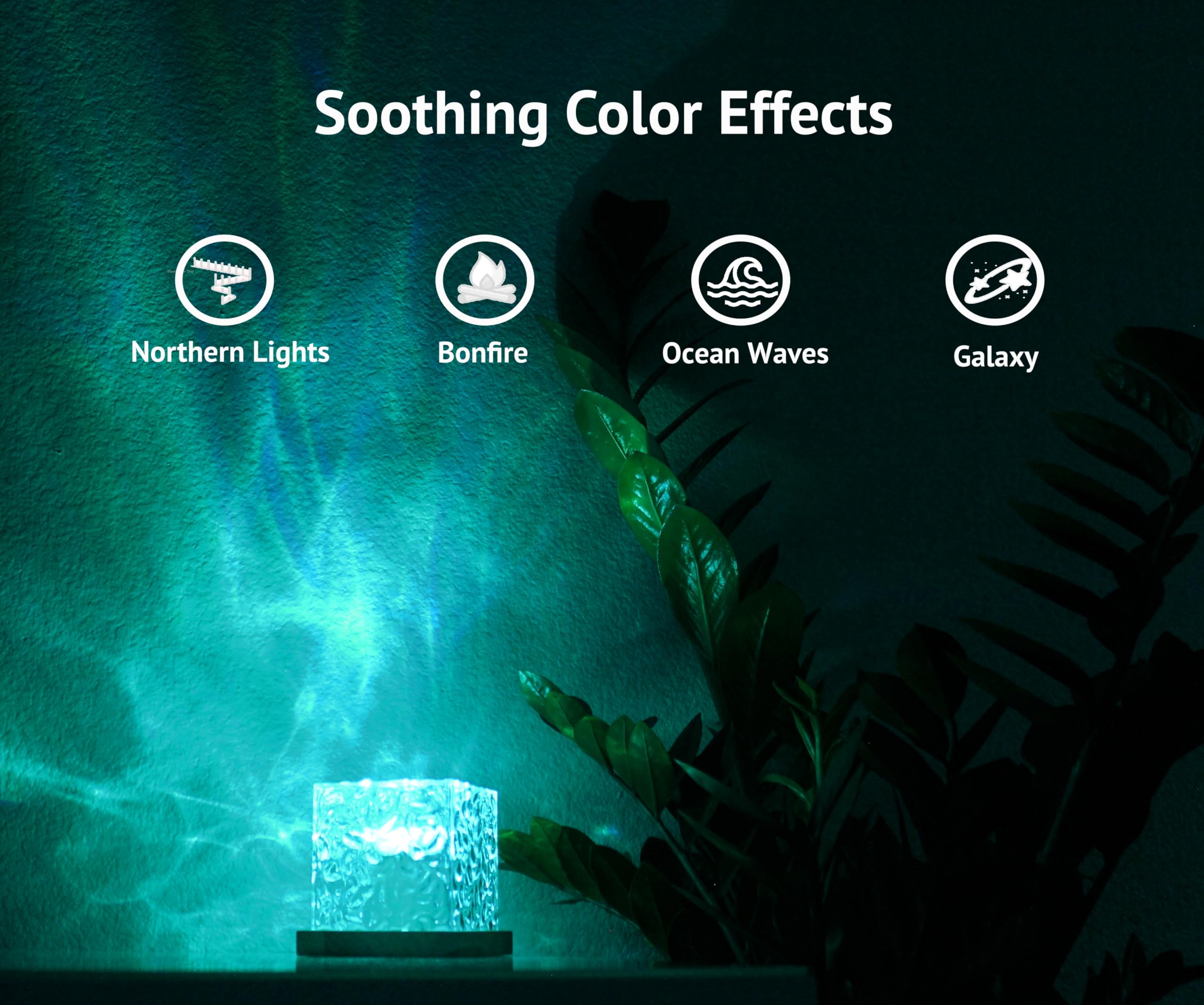 Vita Ocean Wave Light Projector northern lights illuminate mood.