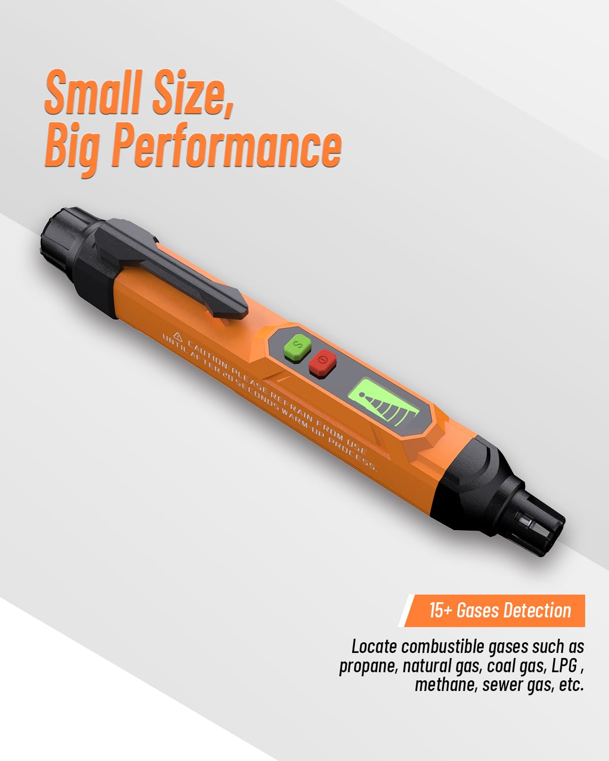 VITITE gas leak detector orange 85dB alarm signaling audible alert