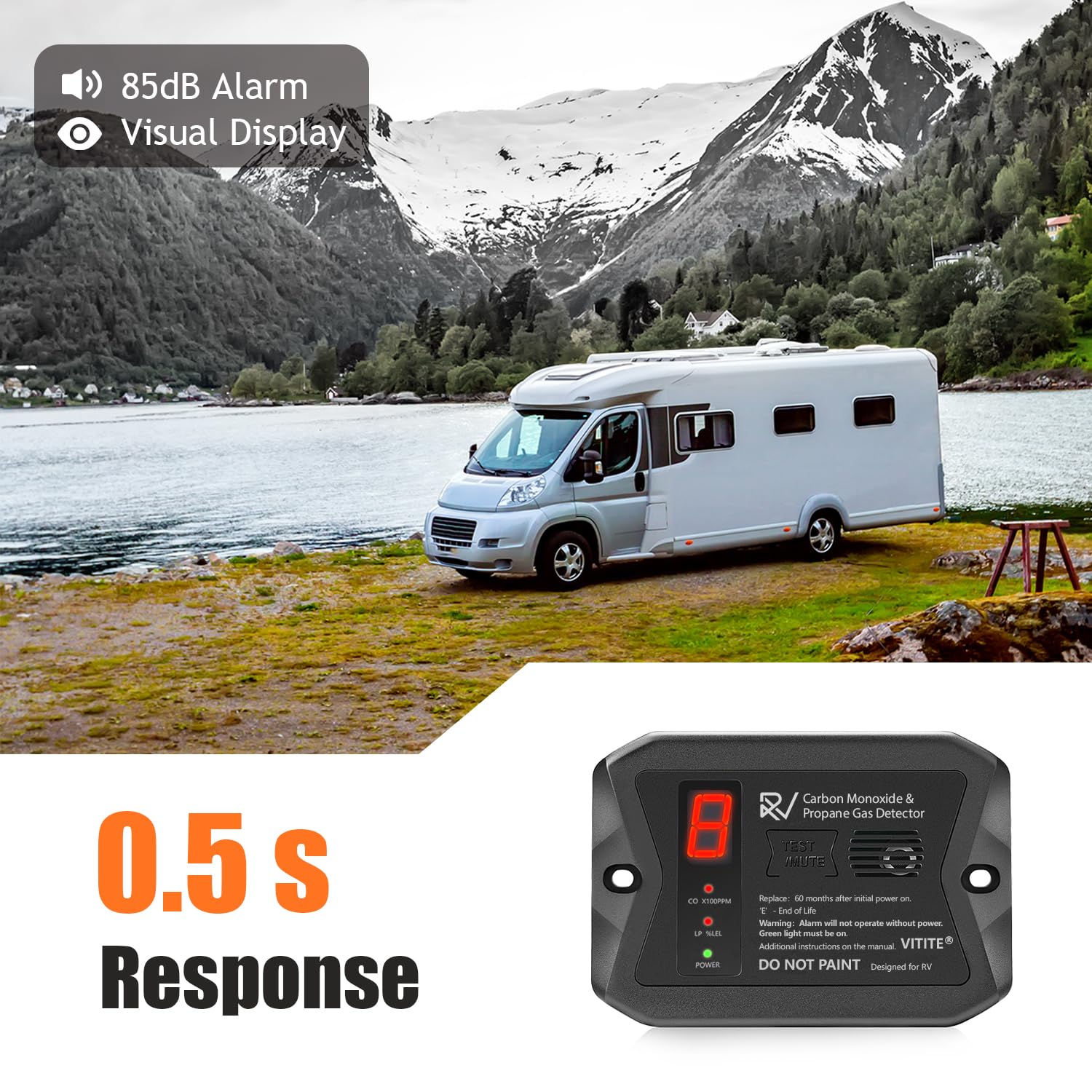 VITITE 12V hardwired setup for seamless RV integration.