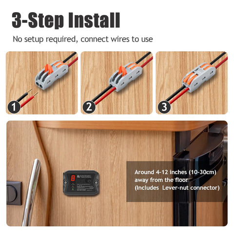 VITITE RV detector mounting brackets included for flexible installation.