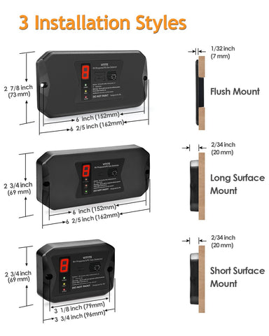 Close-up of installation steps for the VITITE detector and wiring.