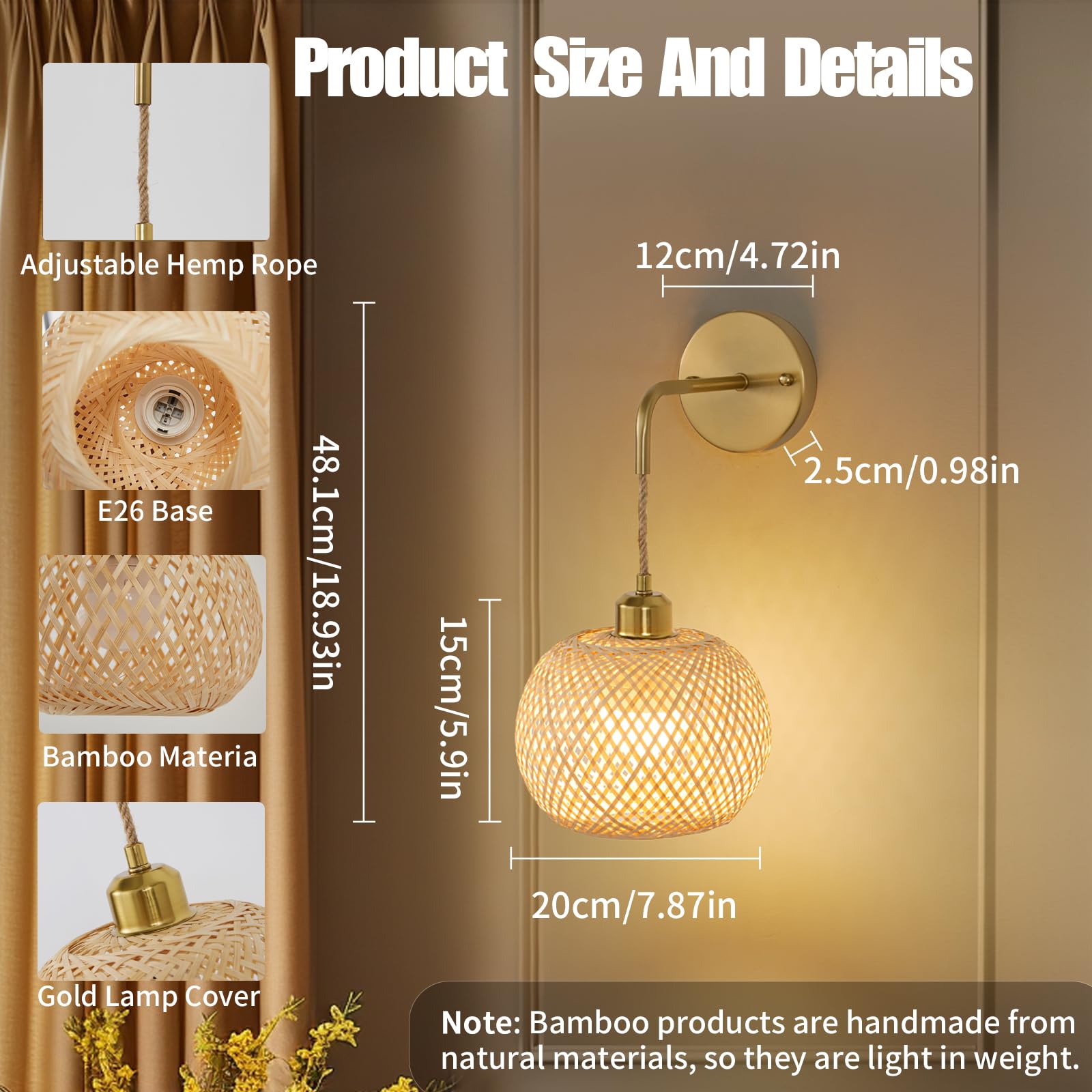 Vitnucrol gold sconce remote control demonstrates wireless operation for convenient lighting adjustments.