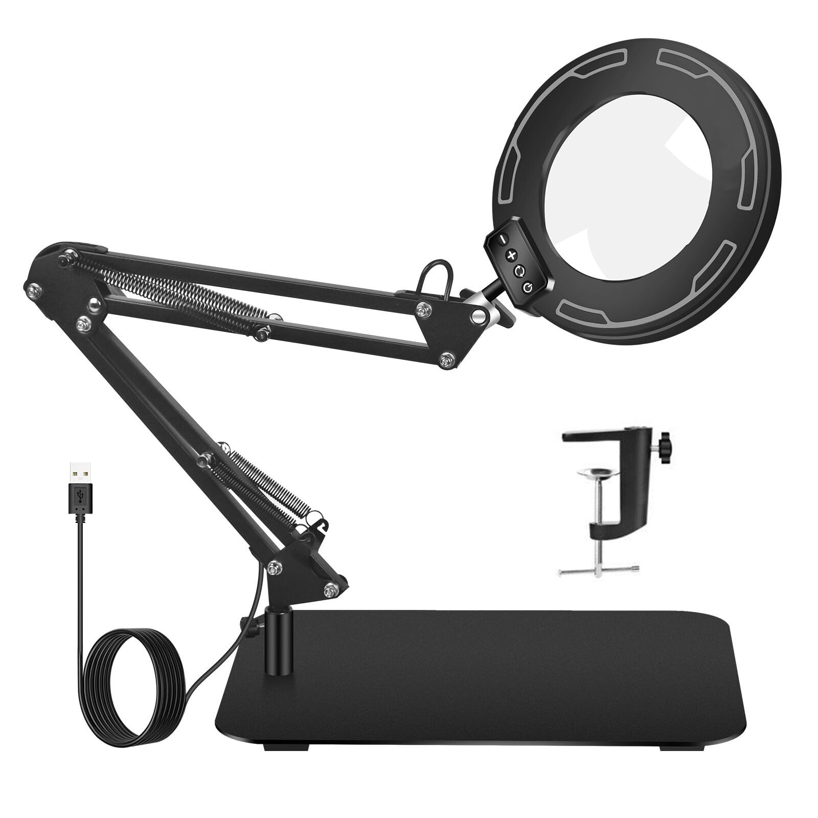 VITOTC 12X magnifying glass with light for precise crafting and reading.