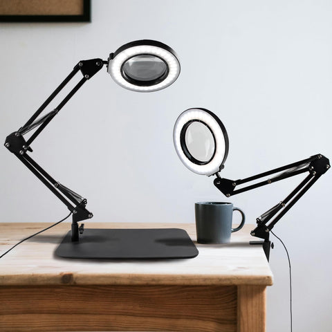 VITOTC magnifier with light head button improves control during detailed work.