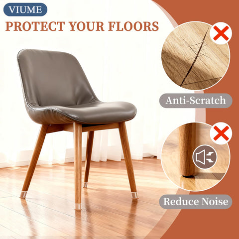 VIUME felt pad beneath chair leg reduces noise during movement