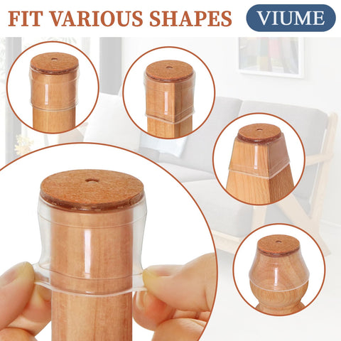 VIUME chair leg protectors adapt to round square and irregular legs