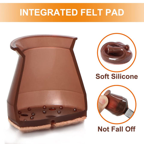 VIUME floor protectors cushion and glide smoothly on wood and tile.