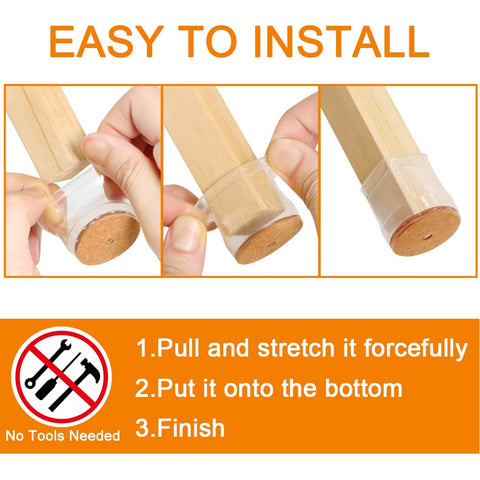VIUME silicone cup with felt pad ensures secure grip and no loose parts.