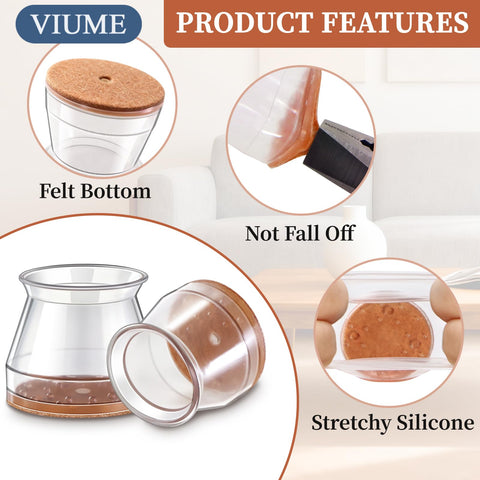VIUME square legs fit 12/16 to 1-2/16 inch sides