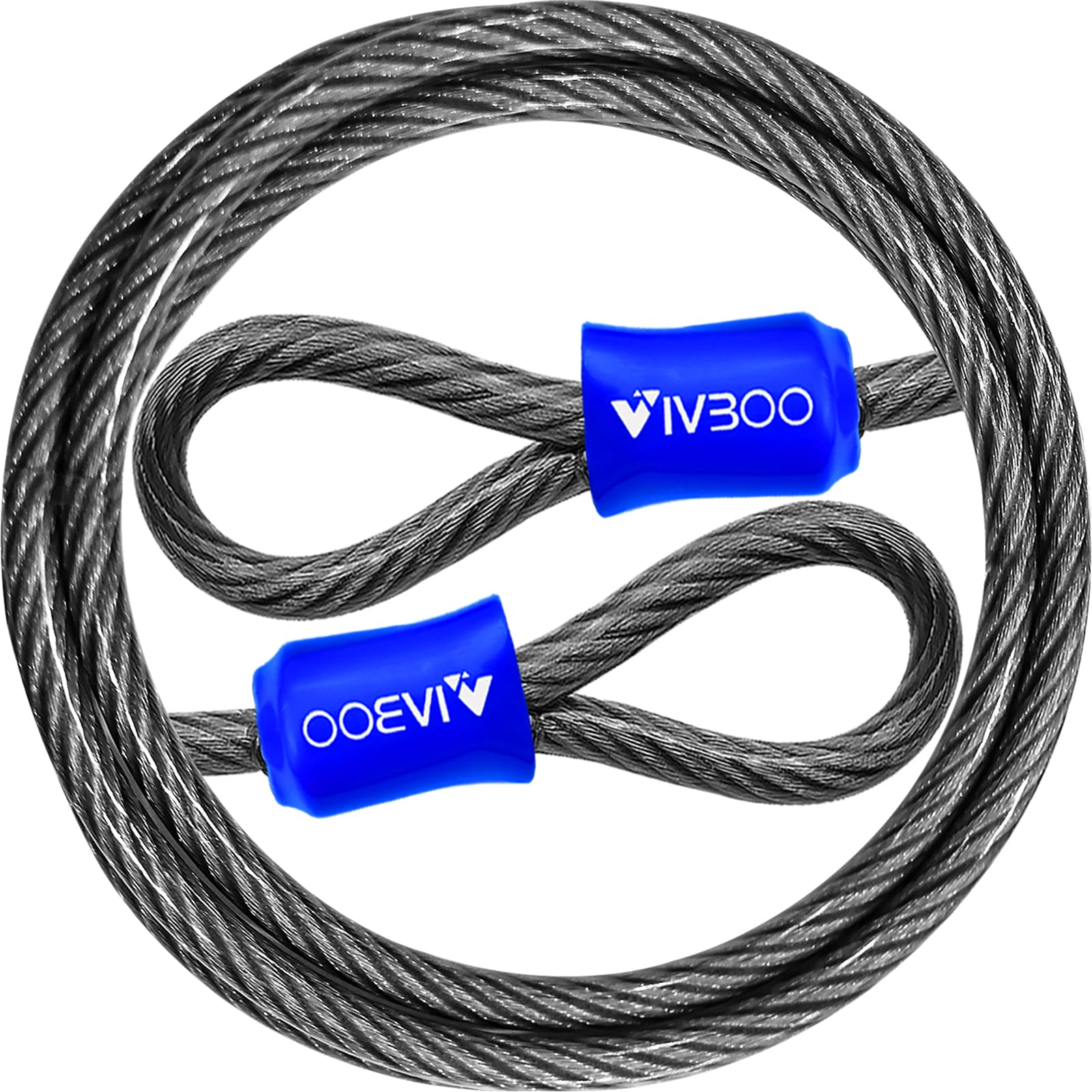VIVBOO braided steel security cable 4ft for bikes and scooters.