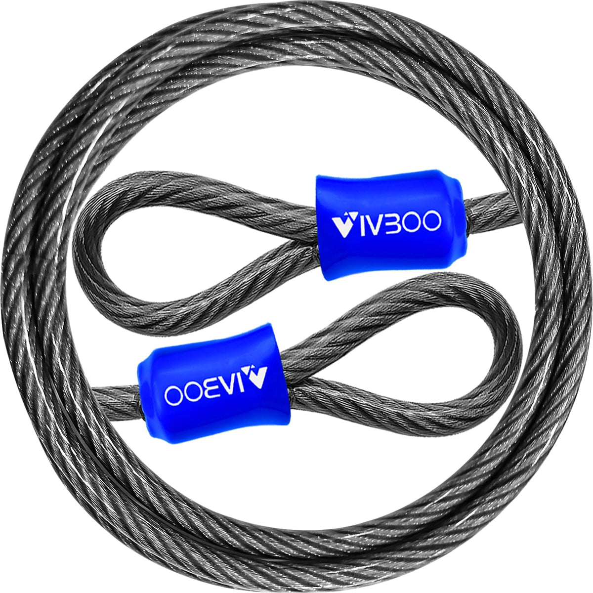 VIVBOO braided steel security cable 4ft for bikes and scooters.