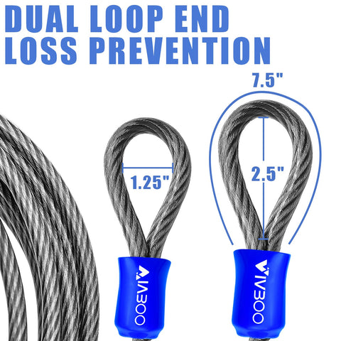 VIVBOO double-loops design fits multiple locks securely.