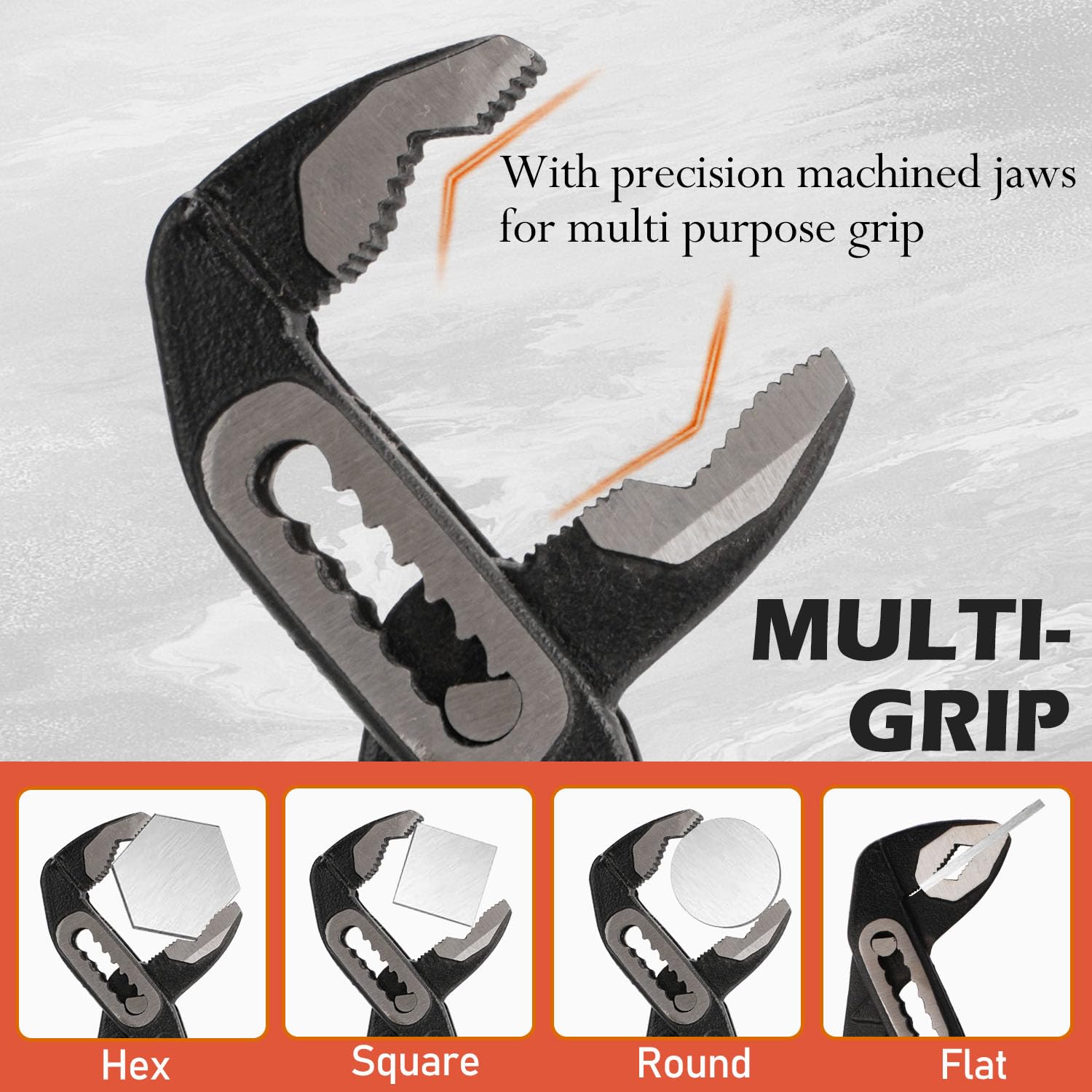 Vivicreate 12-inch pliers close-up showing robust construction for heavy-duty gripping.